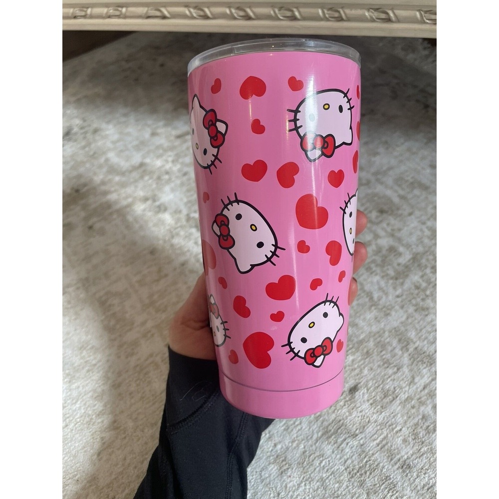 Hello‎ Kitty Pink Heart Tumbler New Valentines Day 4 Hours Hot 12 Hours Cold